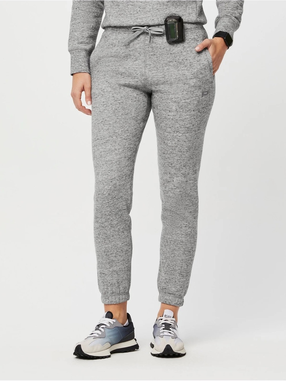 FIGS Off-Shift Slim Jogger Sweatpants Heather Gray Size S